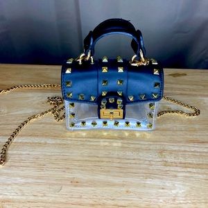 Gold Spike Stud Purse